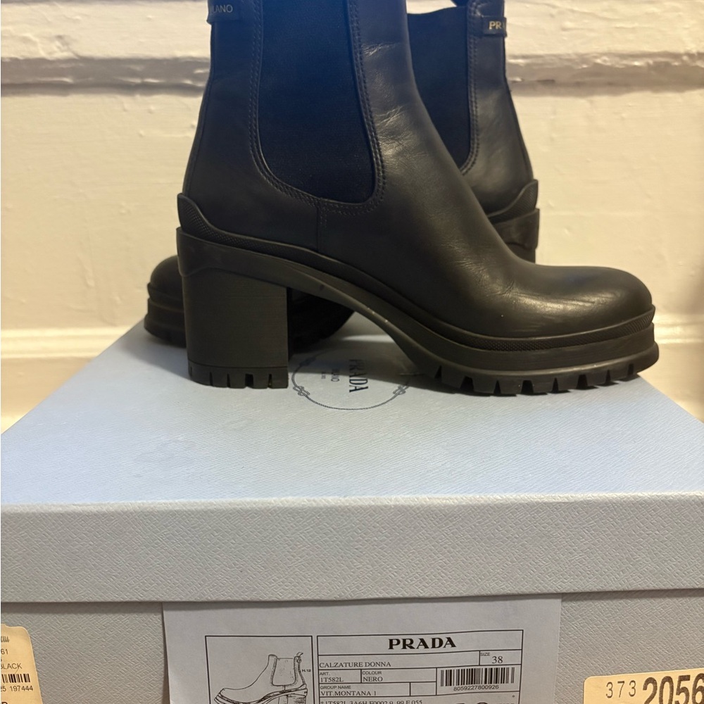 Prada Montana Chelsea ankle boot - Women's Black - Picture 2 of 6